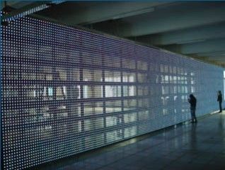 Transparente hohe Helligkeits-klare geführte Mietanzeige des LED-Vorhang-Schirm-P37 im Freien