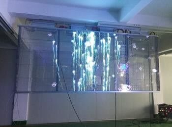 Großes transparentes Pixel-Helligkeit Video≥ im Freien 7000nits des Glas-LED des Schirm-5MM