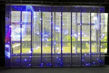 Epister-Chip-Video P6 transparente Pixel-Neigung LED-Anzeigen-6MM im Freien mit Eisen-Kabinett