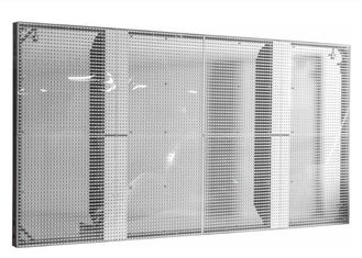 7.8MM P7.81 transparenter LED Bildschirm für Glasgeschäft, leichter Kabinett-Entwurf