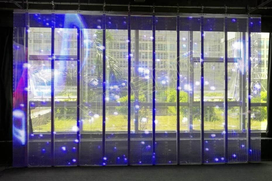 Epister-Chip-Video P6 transparente Pixel-Neigung LED-Anzeigen-6MM im Freien mit Eisen-Kabinett